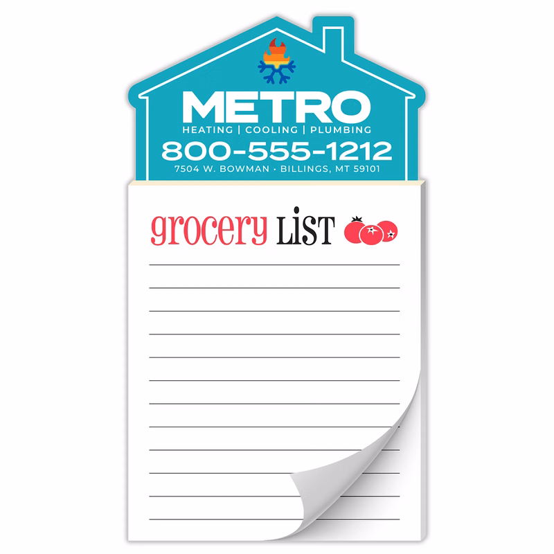 Magna-Pad House Shape Magnet - Stock Grocery List (50 Sheet)