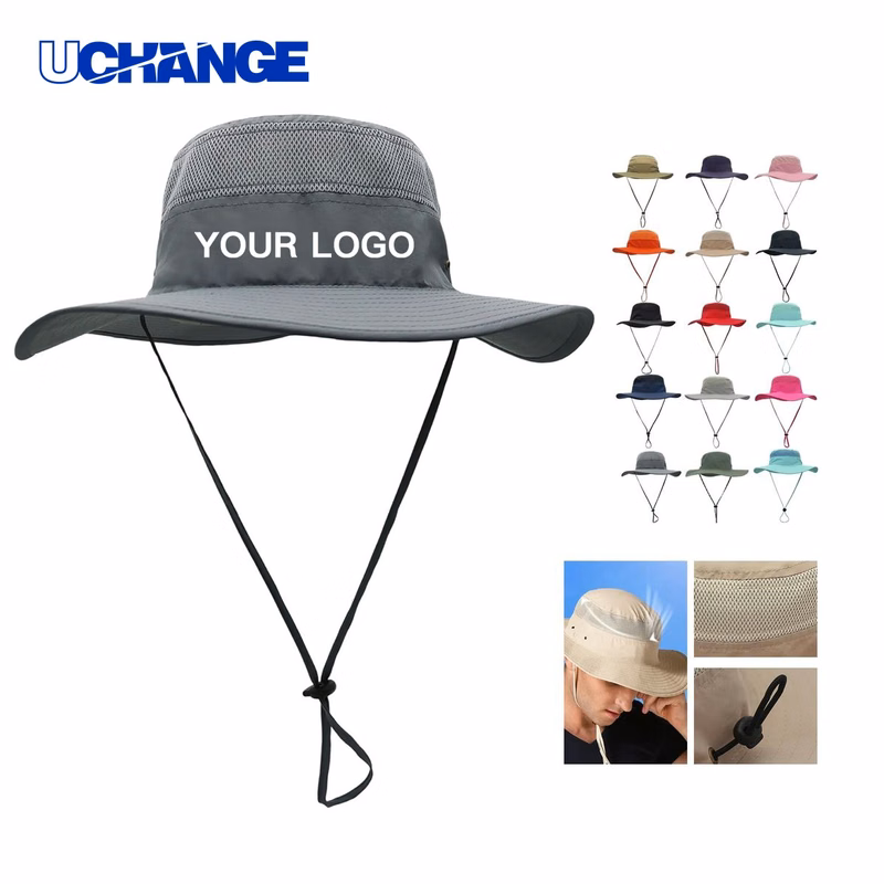 Lightweight Nylon Bucket Hat Headwear for Outdoor Activities
