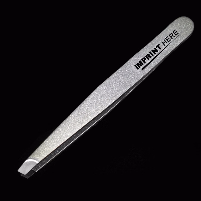 Matte Silver Slant Tweezer