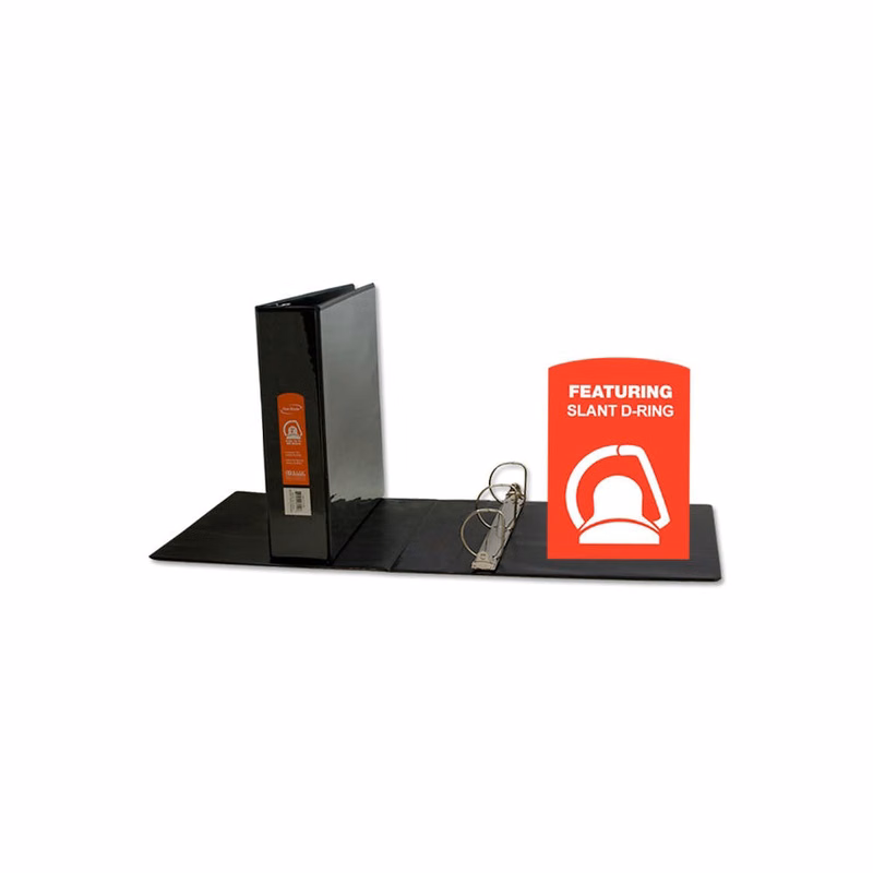 2" Slant-D Ring View Binders - Black 2 Pockets