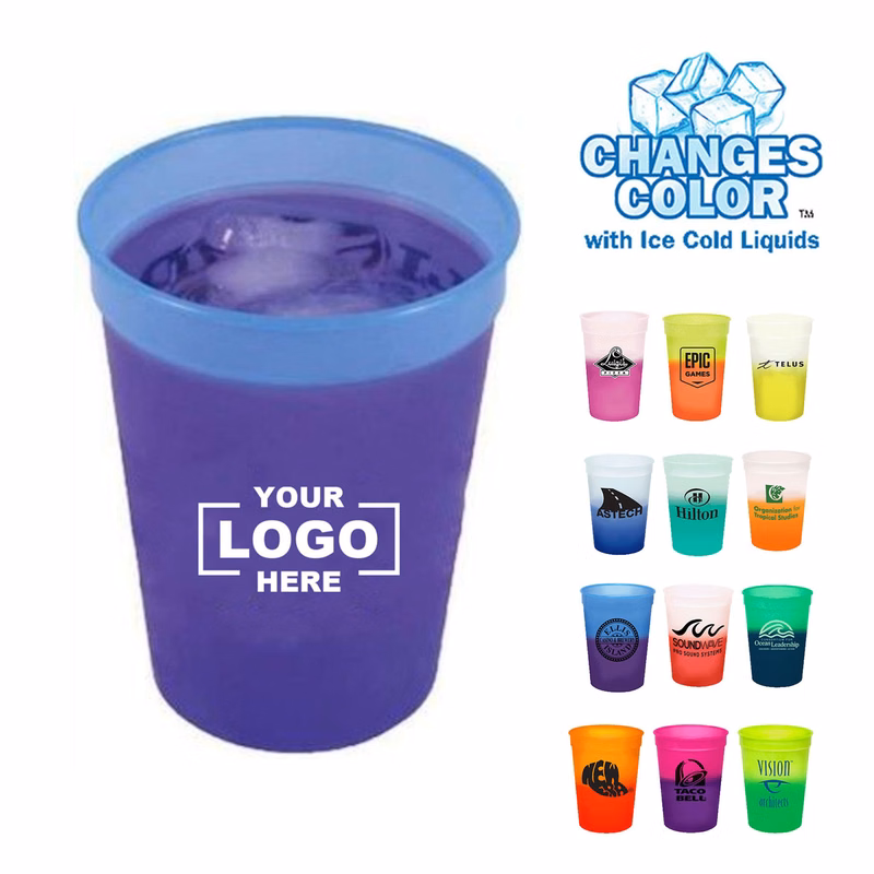 Custom Reusable BPA FREE Color Changing Mood Stadium Cup