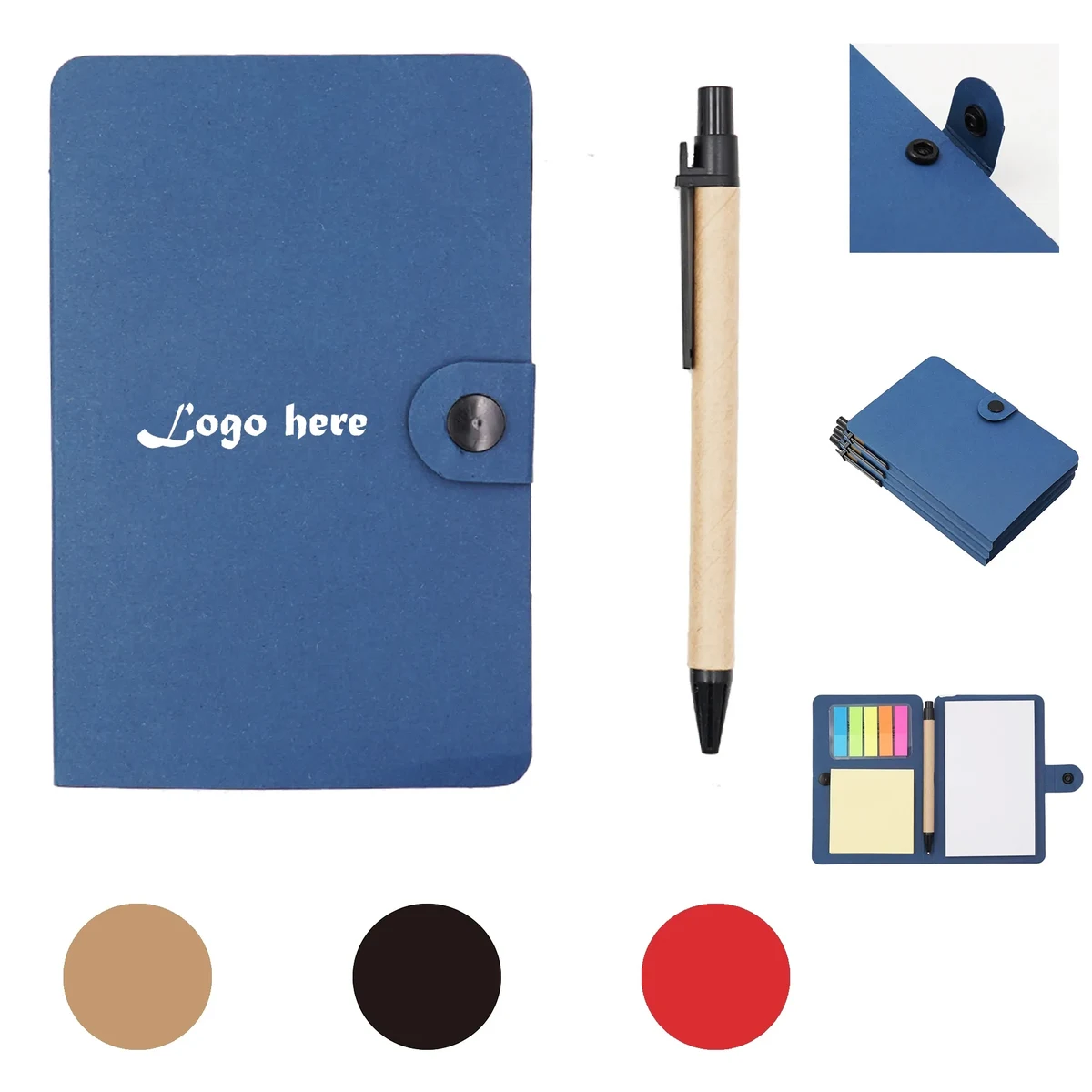 Custom Sticky Note With Pen 100pcs 1