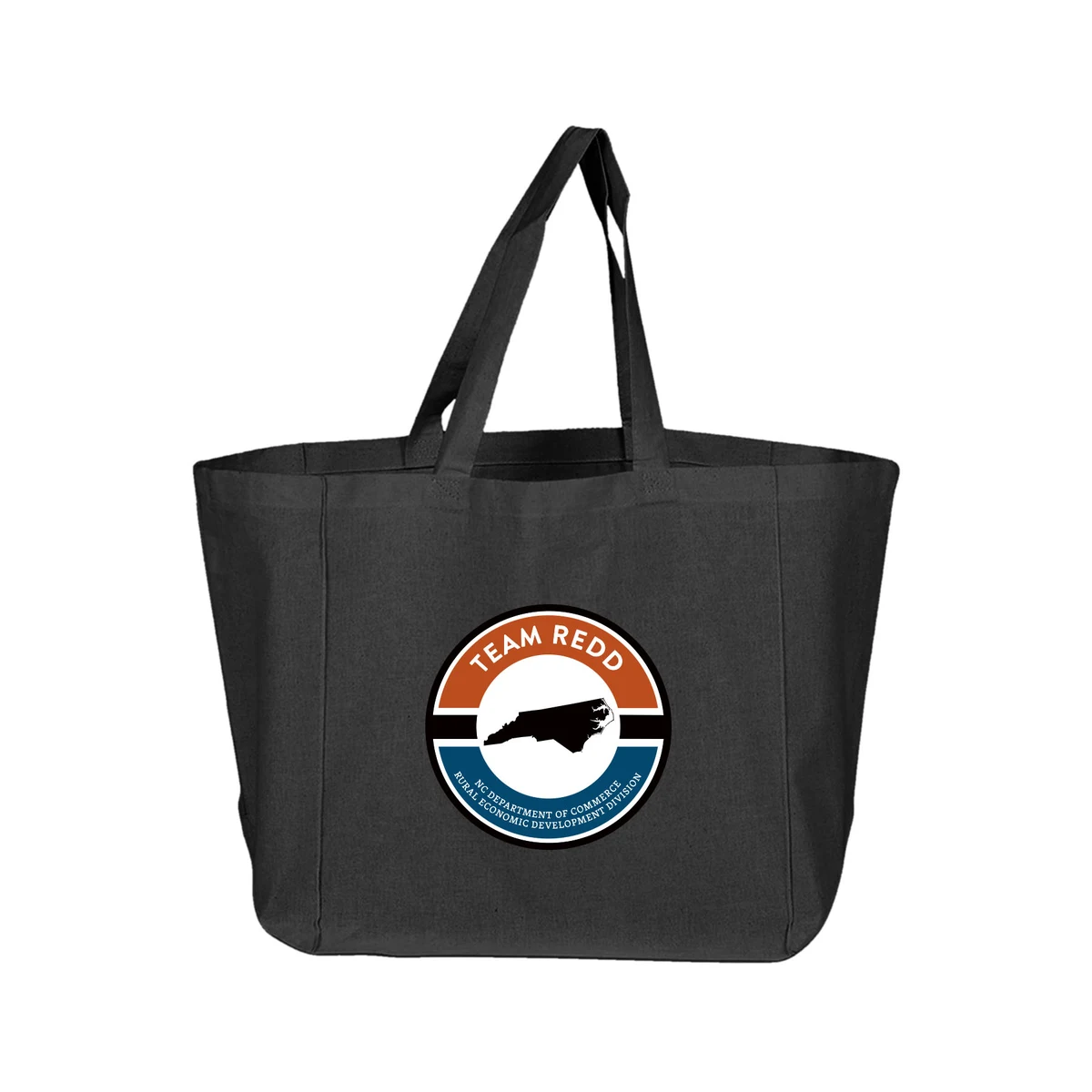 6 oz. 100% Cotton Sheeting Travel Tote Bag w/ Bottom Gusset 1