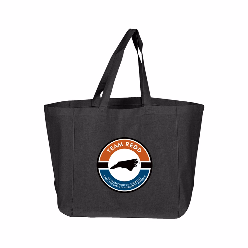 6 oz. 100% Cotton Sheeting Travel Tote Bag w/ Bottom Gusset