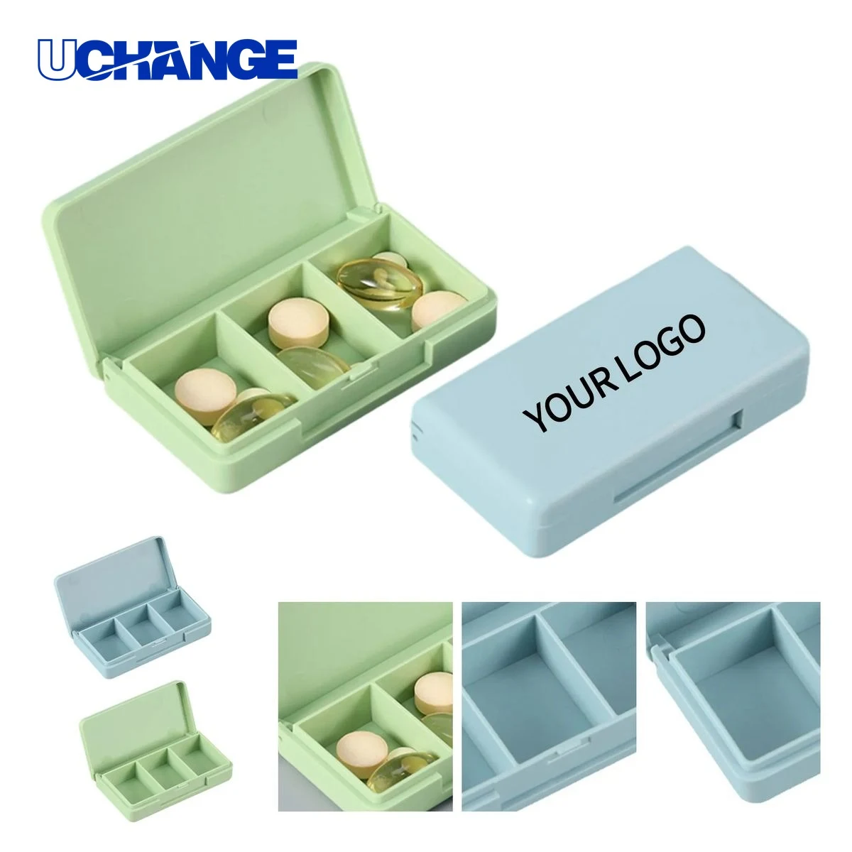 Pill Storage Box Organizer with Tight Sealing System 1