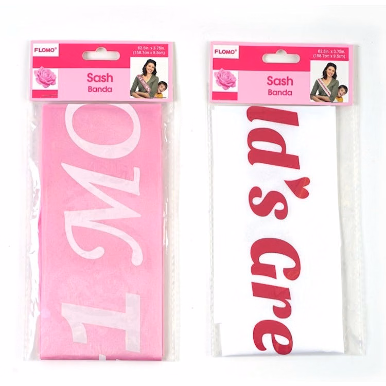 Mother's Day Sashes - 62.5" x 3.75" 2 Styles