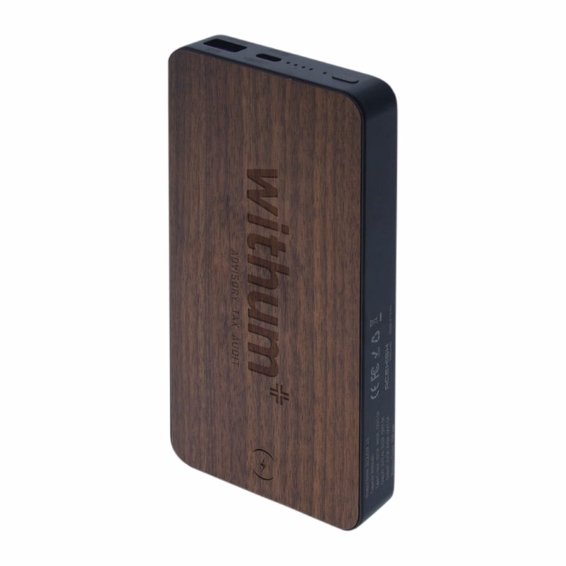 Wood Finish Hybrid Qi Charger