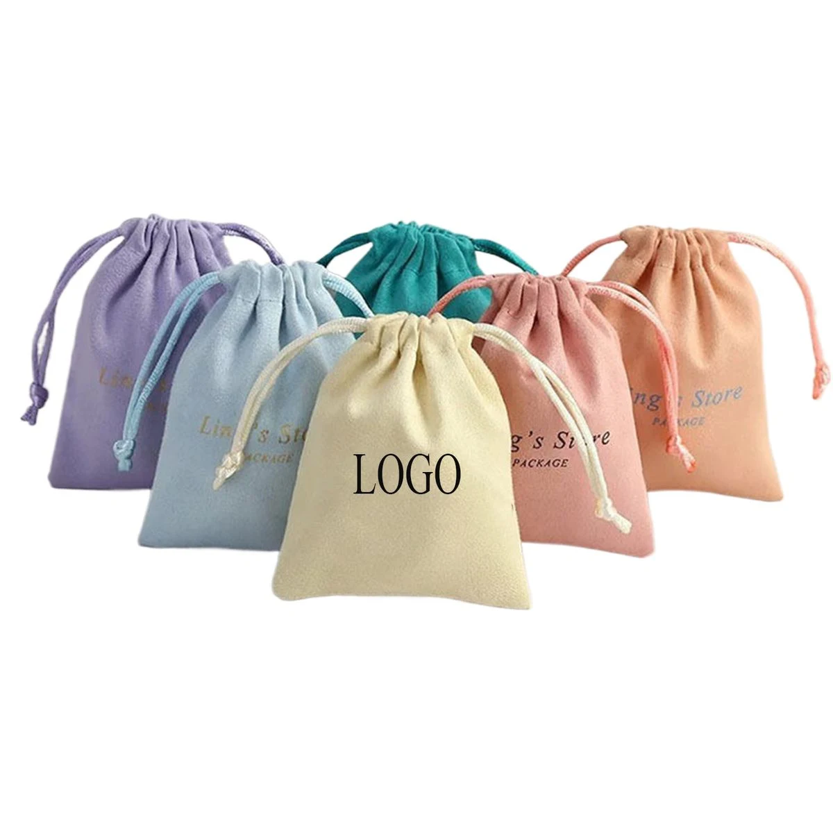 Fleece Drawstring Pouch Bag 1