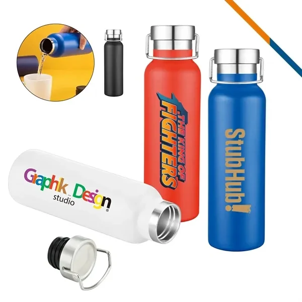 Dyno Stainless Steel Water Bottle - 20 OZ. for Commutes, Fitness and Travel, custom water bottle with logo imprint 1