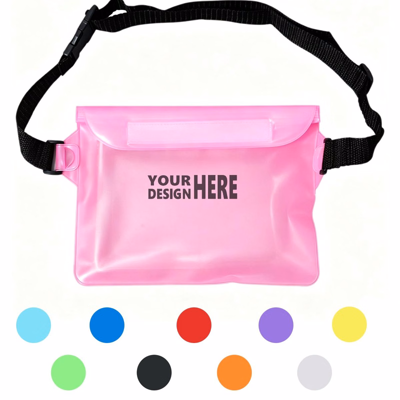 Large Waterproof Waist Bag Clear Touch Friendly Dry Pouch