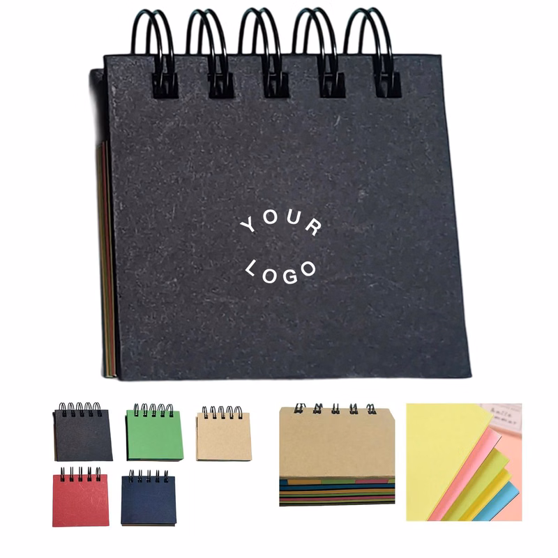 Colorful Sticky Note Pad with Spiral Binding