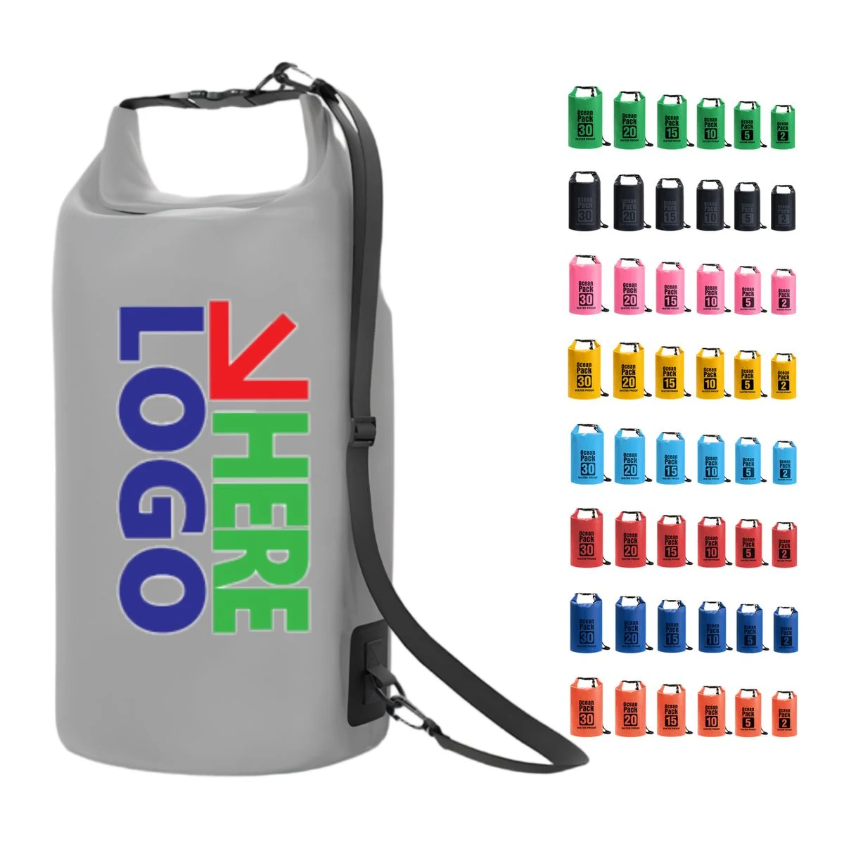 10L PVC Waterproof Dry Bag with Strap 1