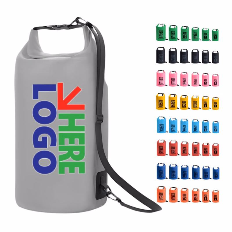 10L PVC Waterproof Dry Bag with Strap
