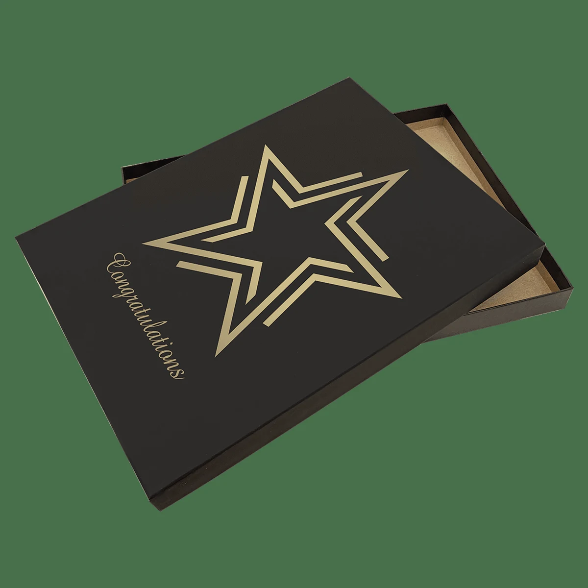 10 1/2" Black/Gold X 13 Lazerburst Plaque Presentation Box 1