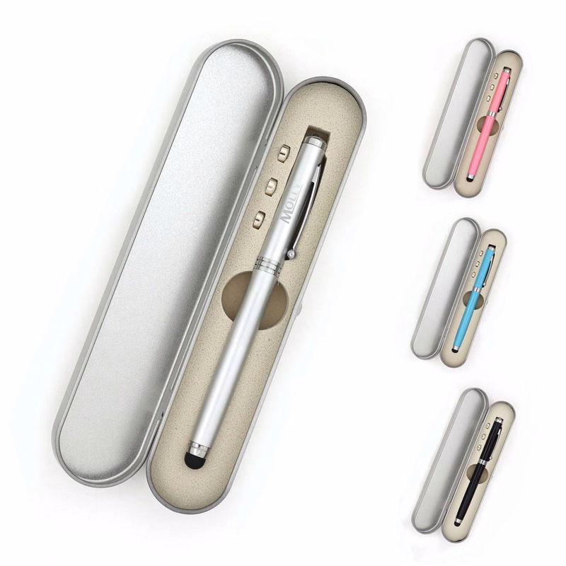 4-In-1 Metal Multifunction Pen w/ Case