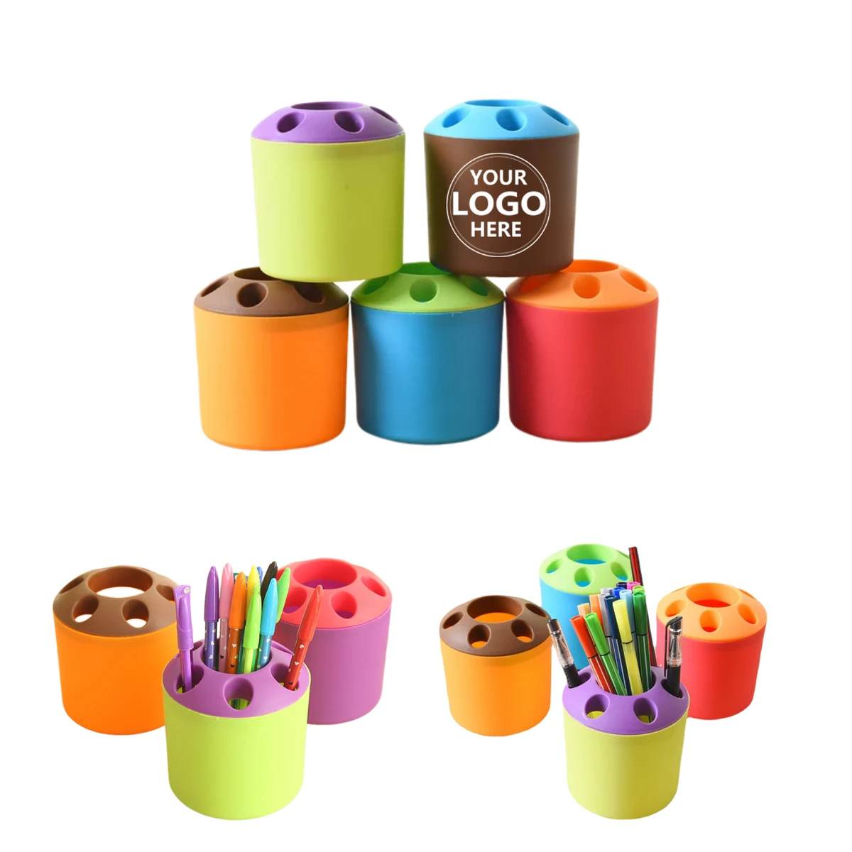 Plastic Toothbrush Holder Pen Container 1