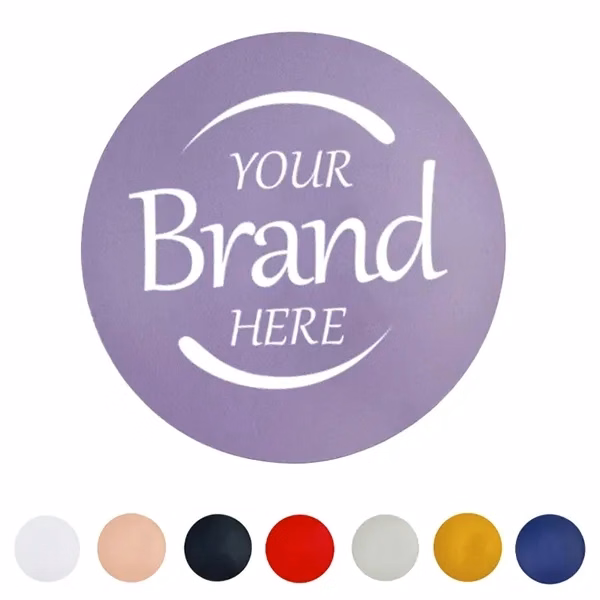 Custom 8.66 Inch Premium PU Leather Mouse Pad — Professional Desk Accessory