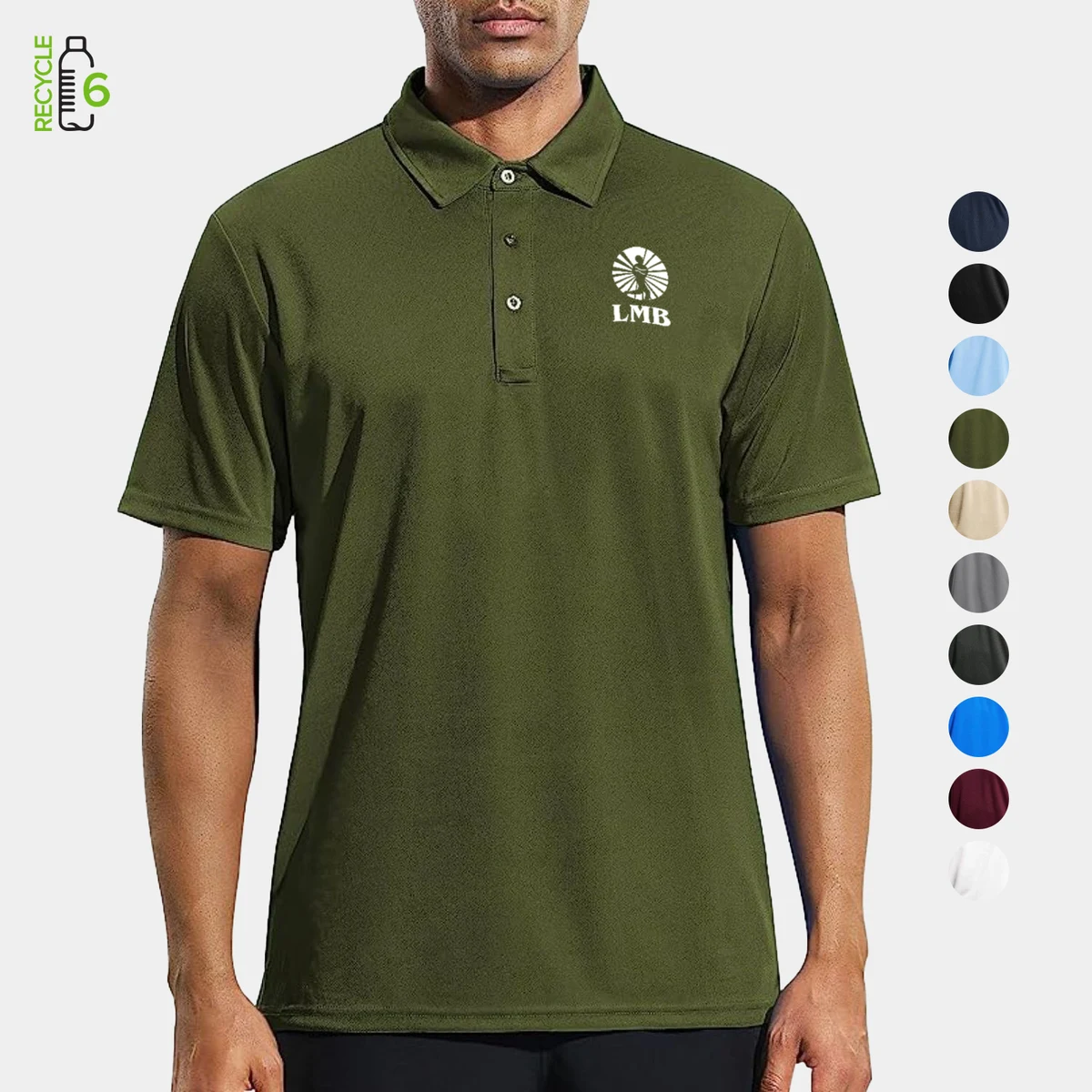 REPREVE® - Men's Recycled Polyester Short Sleeve Polo Shirt 1