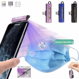 3 LED Phone UVC Sanitizer Lamp