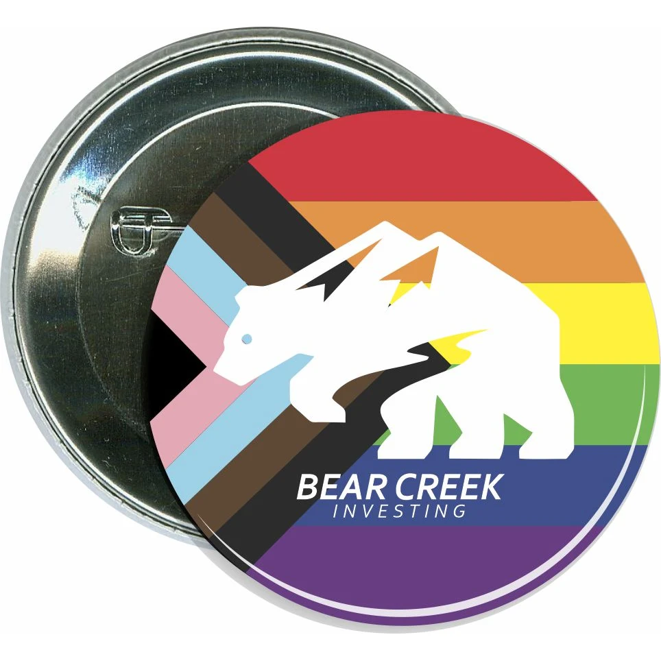 Pride Flag Button, Customize with your logo 1