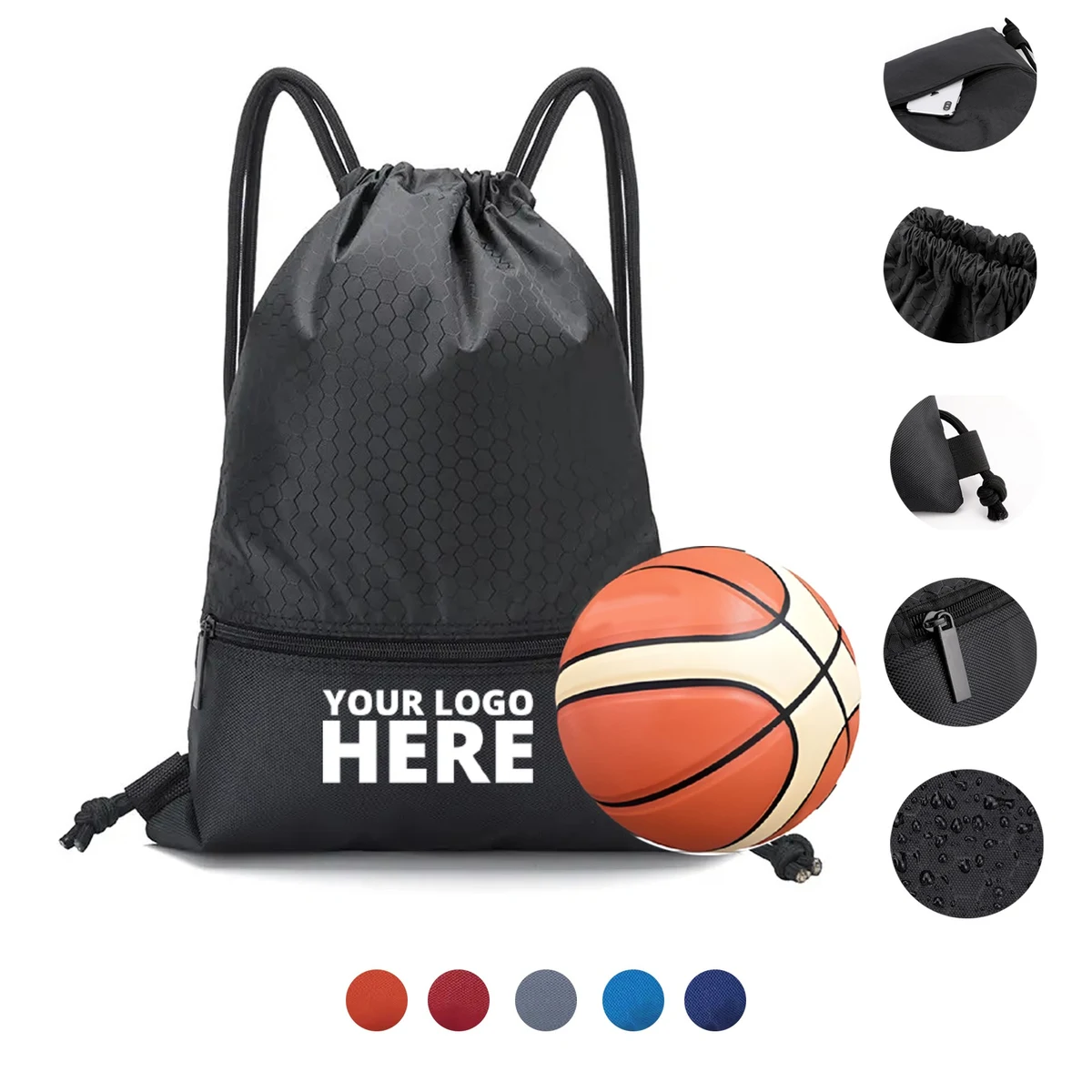 Sport Gym Drawstring Backpack Bag 1