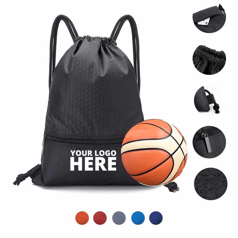 Sport Gym Drawstring Backpack Bag