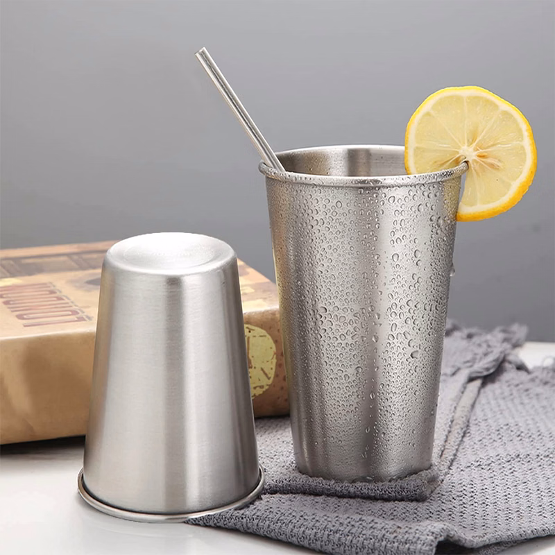 Stainless Steel Pint Cup 16 Oz Single Wall Mug