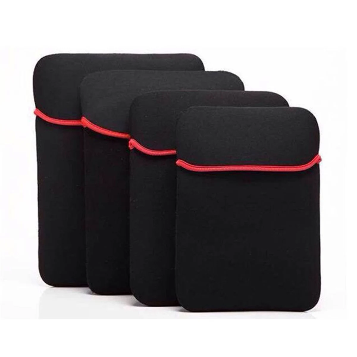 Reversible Black Custom Logo Neoprene 15 Inch Laptop Sleeve 1