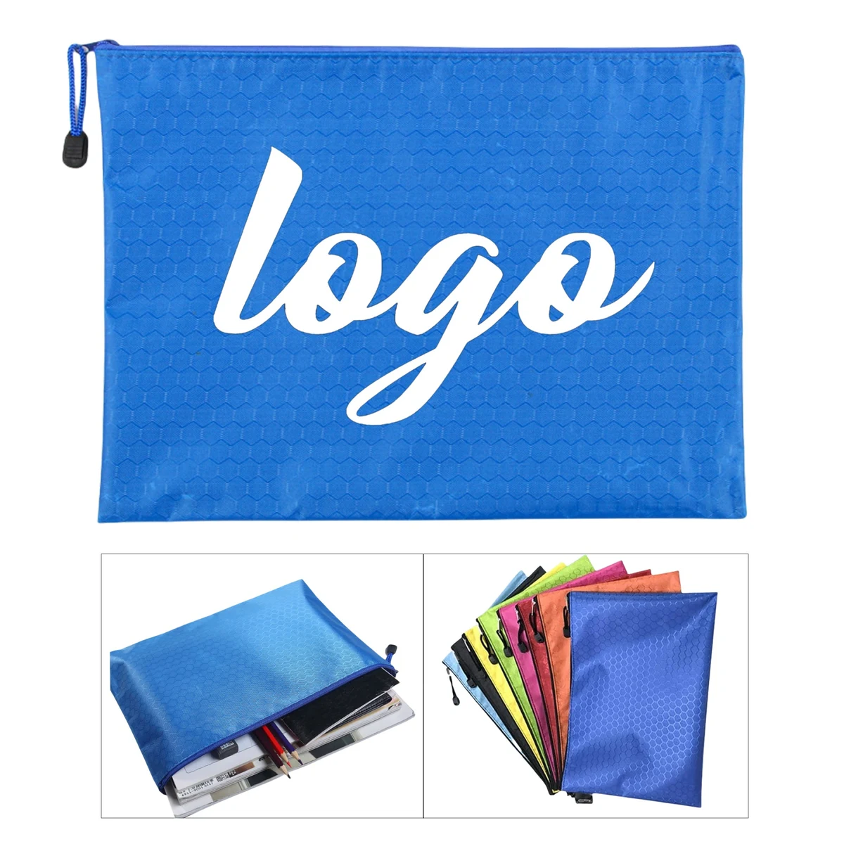 A4 Size Canvas Zipper File Bag 1