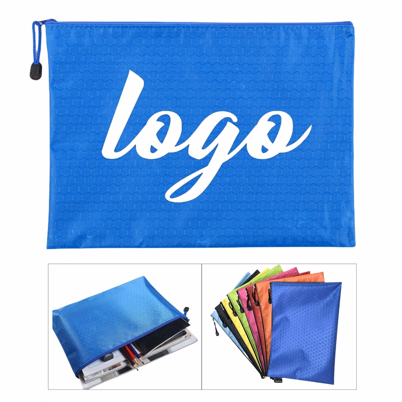 A4 Size Canvas Zipper File Bag