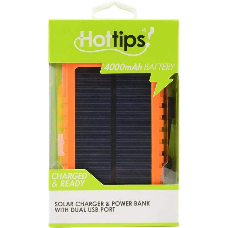 4000 mAh Solar Power Bank - Assorted Colors 1