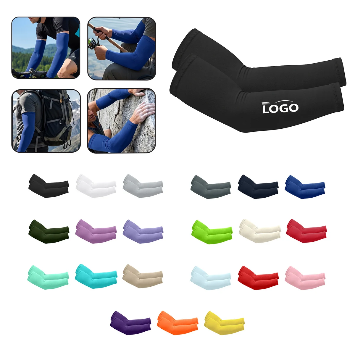 Outdoor Cooling Sun Protection Arm Sleeves 1