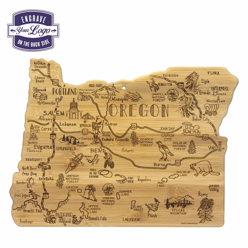 Destination Oregon Cutting & Serving Board