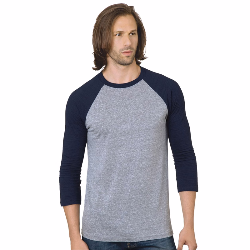Unisex Triblend Three-Quarter Sleeve Raglan T-Shirt - 9525