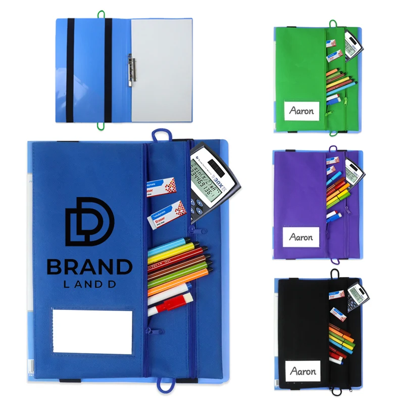 Adjustable Elastic Band Multi Pockets File Folder Binder Bag 1