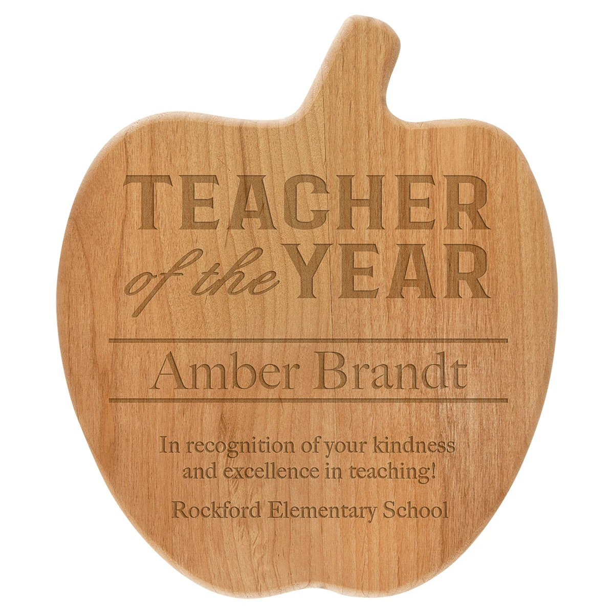 8" x 9 1/2" Alder Apple Plaque 1