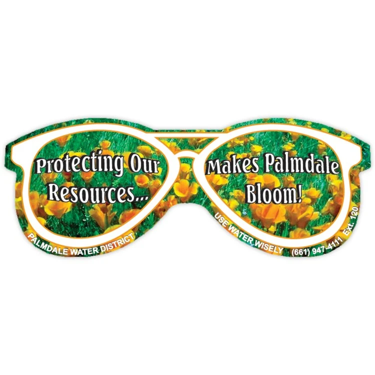 Vinyl Label Full Color (3.875"x1.5") Glasses 1