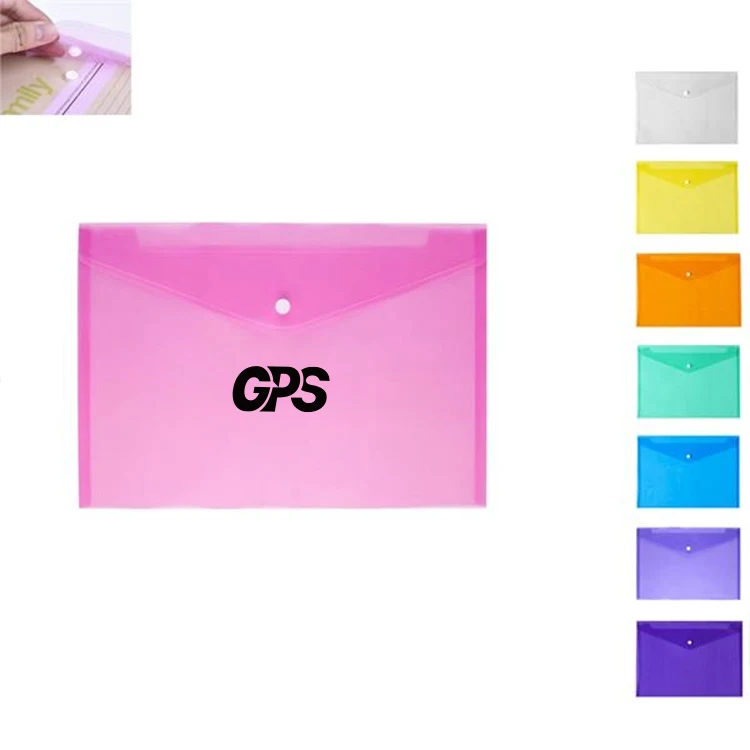 Waterproof Transparent Snap-It Document Envelope 1