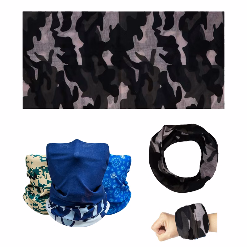 Custom Breathable Scarf Style Face Mask Headwrap