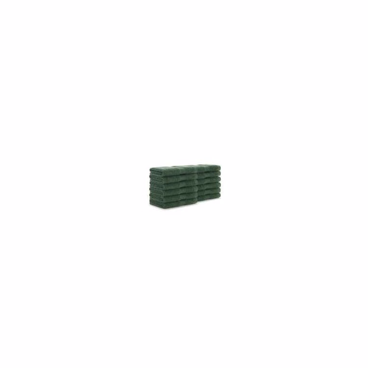 100% Cotton Washcloths - 12x12 Green