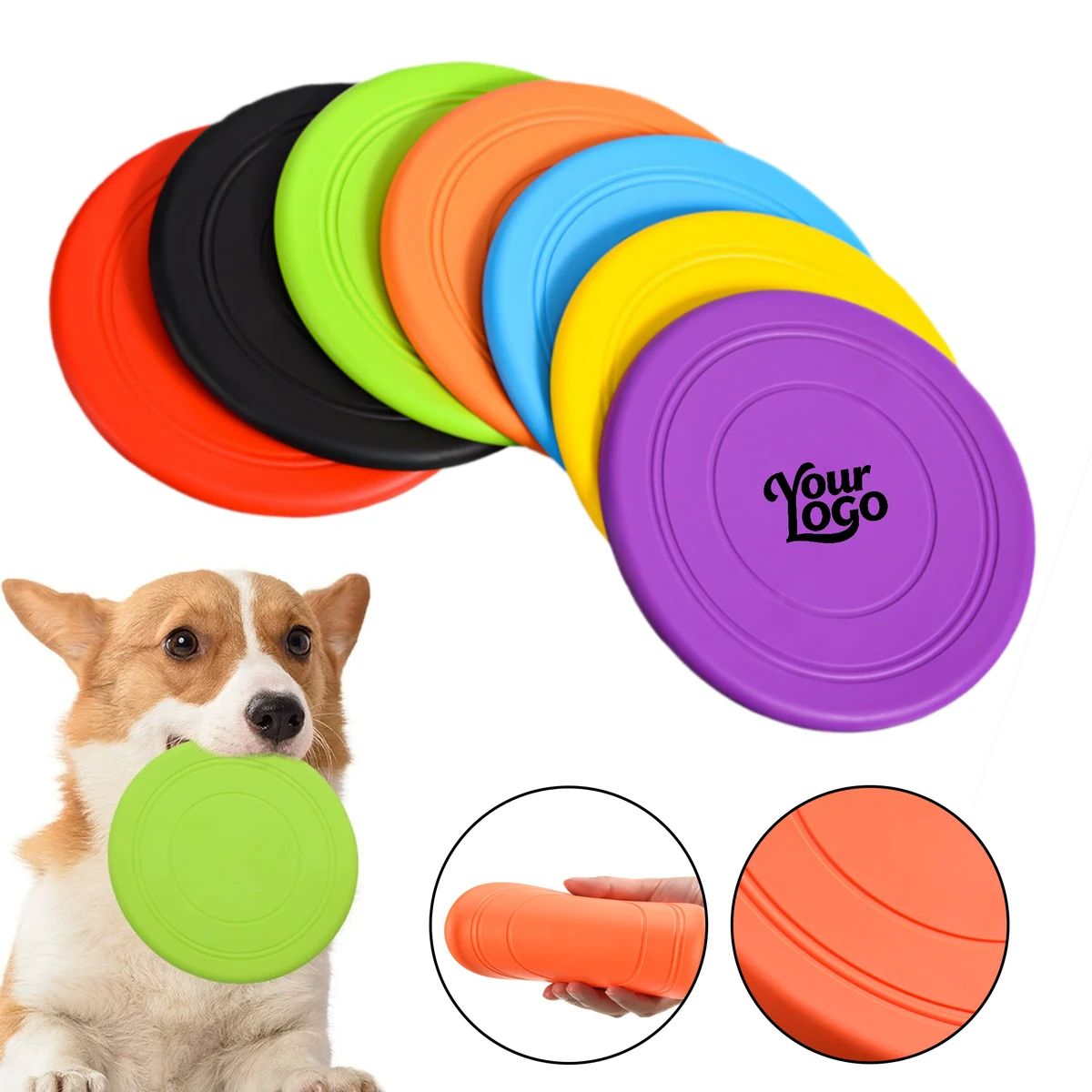 Rubber Pet Toy Dog Flying Discs 1