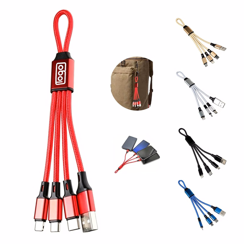 Woven Nylon 4-in-1 Charging Cable