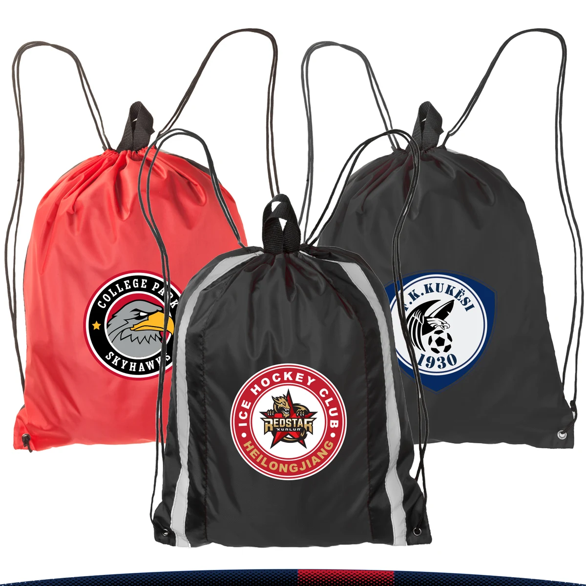 Aeacr Reflector Drawstring Backpacks 1