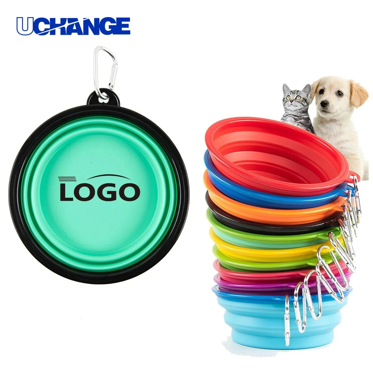Portable Foldable Pet Bowl Feeder for Travel and Home Use 1