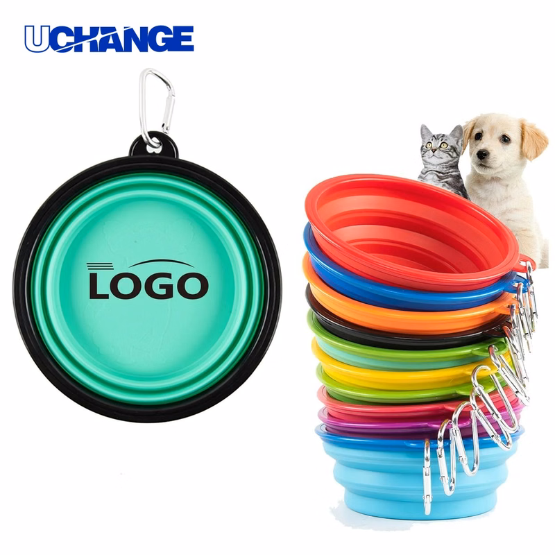Portable Foldable Pet Bowl Feeder for Travel and Home Use