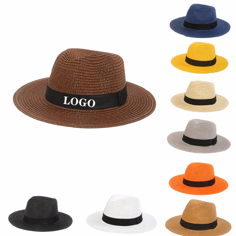 MOQ 10 pcs Wide Brim Straw Hat