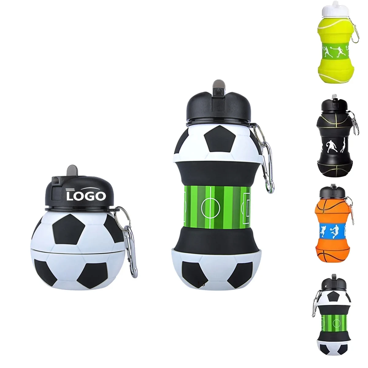18OZ Silicone Outdoor Folding Eye-Catching Spherical Sports 1