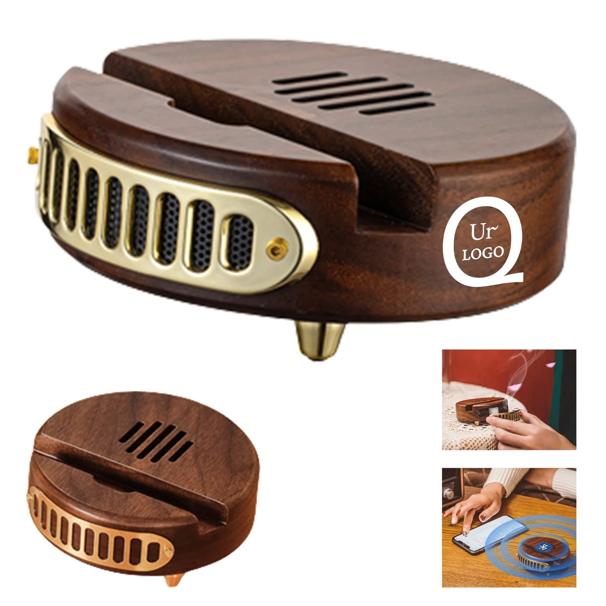 Wooden Phone Stand Speaker 1