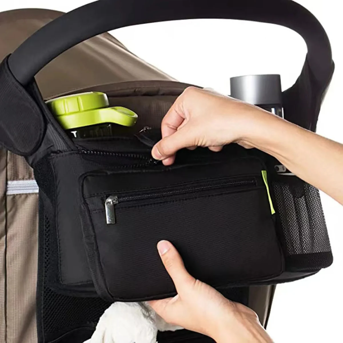 Insulated Cup Holders Baby Stroller Organizer 1