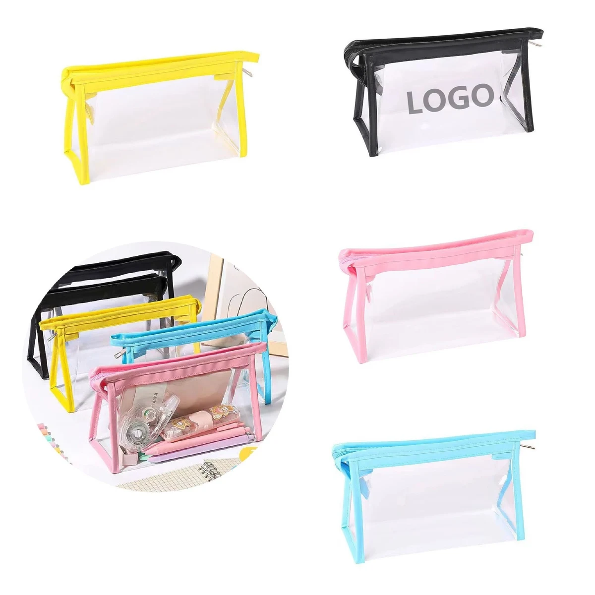 Clear PVC Travel Toiletry Pouch 1